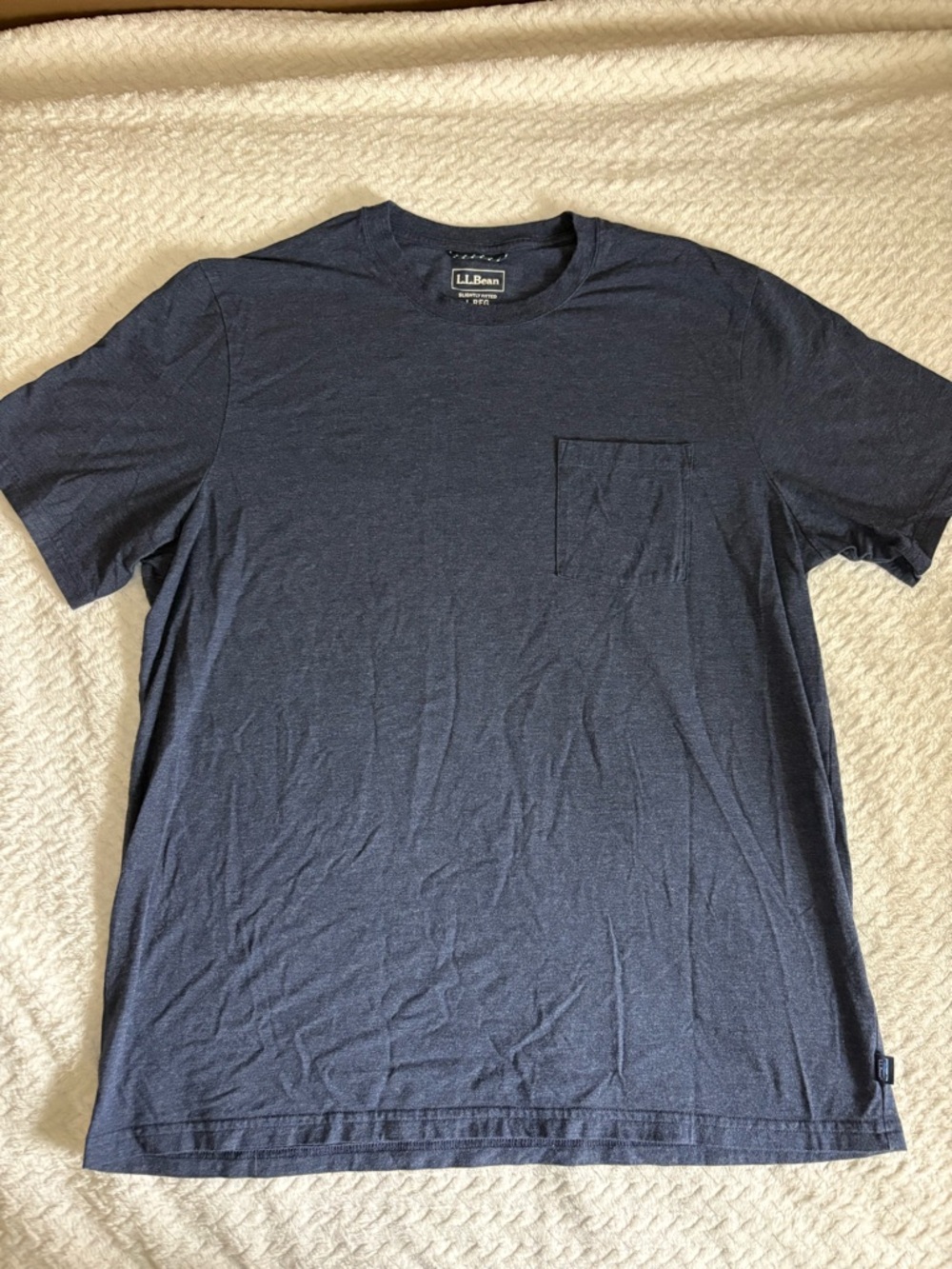 L.L. Bean Men’s Navy Pocket Crew Tee